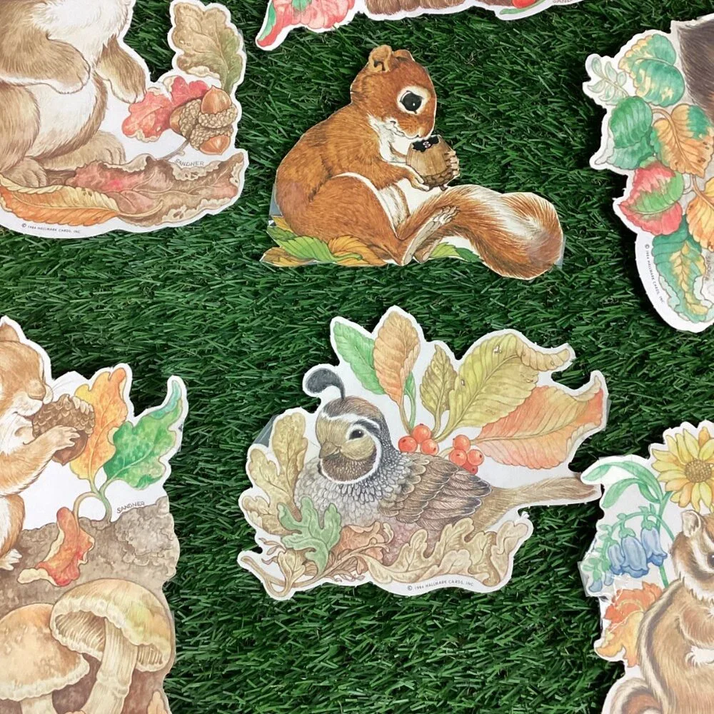 Vintage Easter Spring Window Card Art